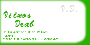 vilmos drab business card